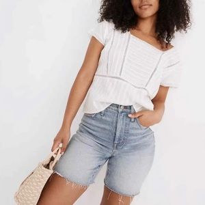 Madewell High-Rise Mid-Length Denim Shorts